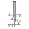 Z-Lite Calumet 9 Light Chandelier, Mate Black + Polished Nickel 814-9MB-PN - alternate 1